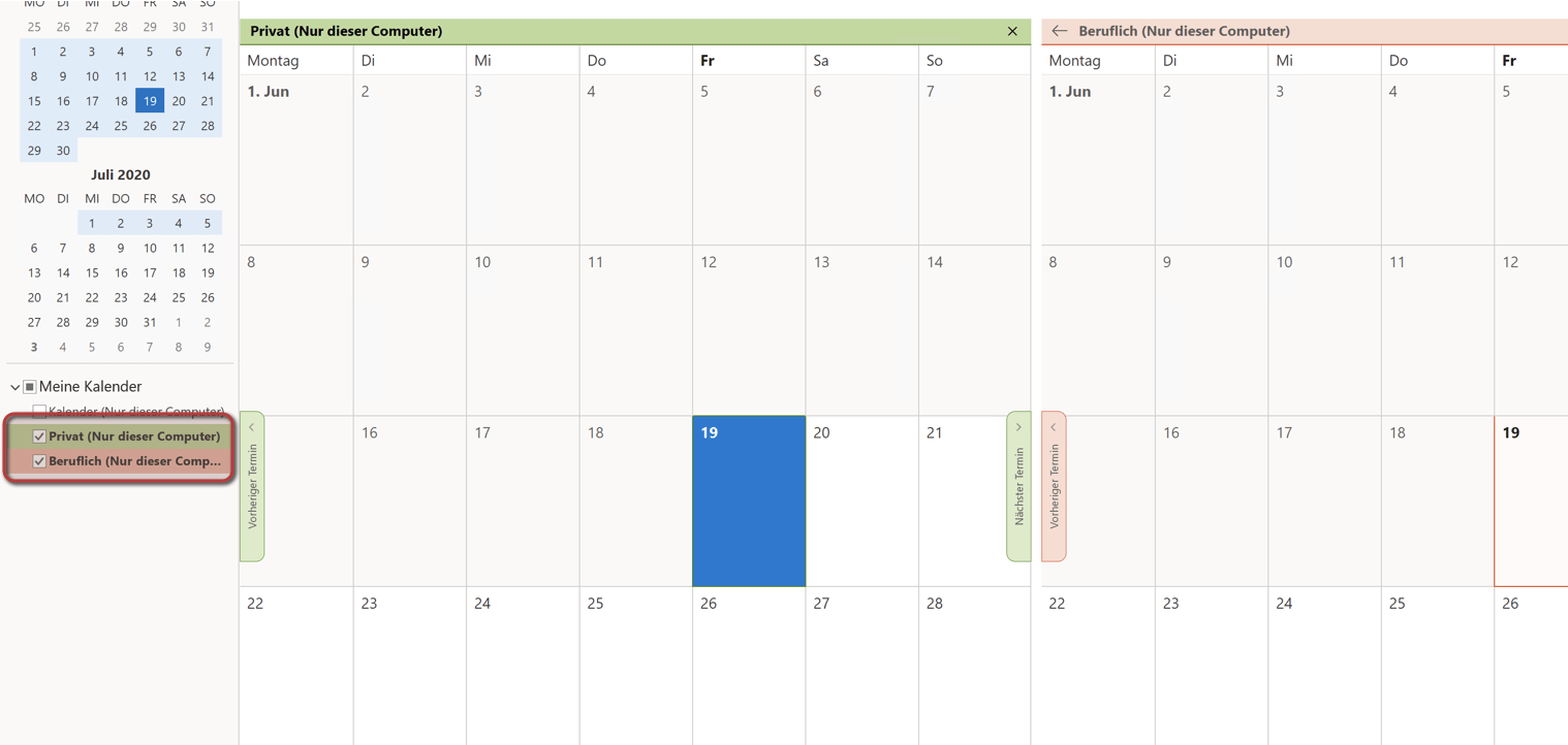 Outlook Kalender hinzufügen Übersicht