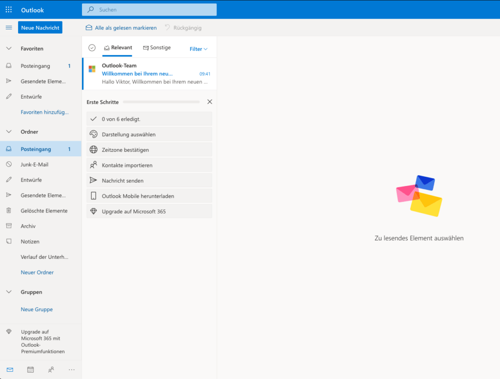 Outlook Anmeldung - Outlook Web App Startfenster